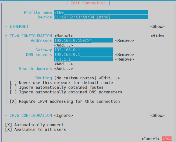 Configurar IP